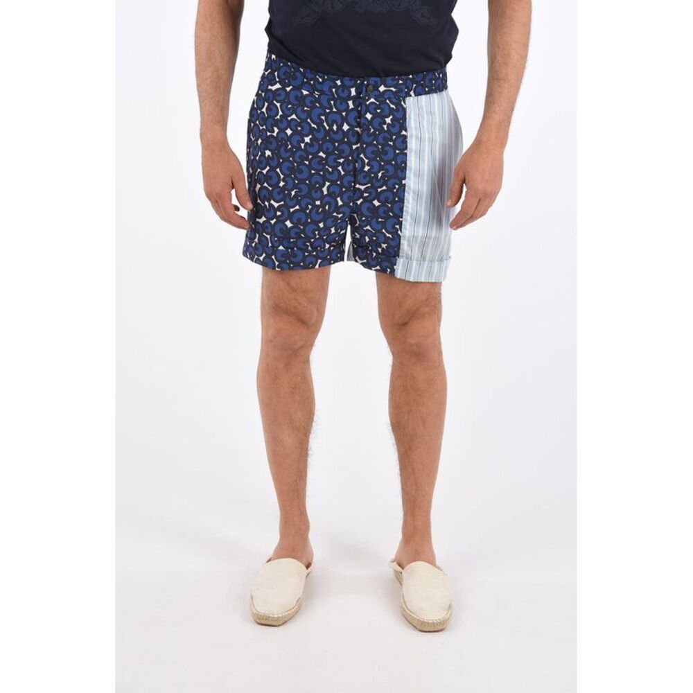 Patterned Box-Fit Shorts